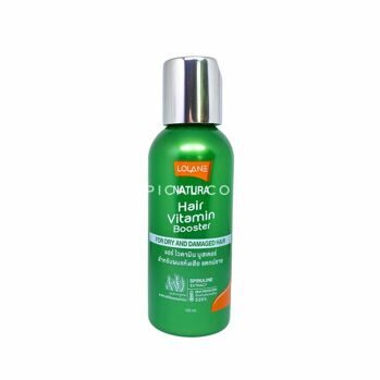 Тайская витаминная сыворотка-бустер для поврежденных и сухих волос с водорослями Lolane Natura Hair Vitamin Booster For Dry And Damaged Hair (Green) 100 ml